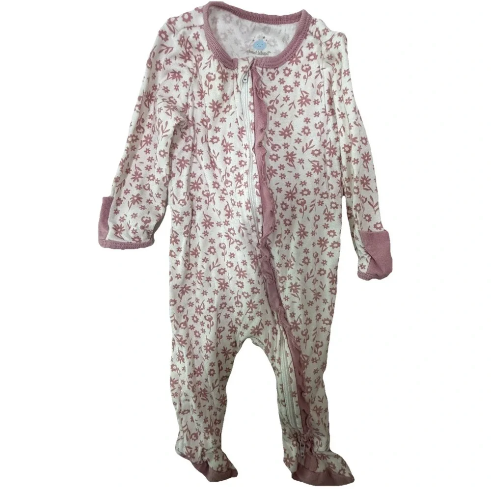 Lot of 12 Baby Girl Clothes Newborn 0-3M 3-6M Dresses Bodysuits Pajamas